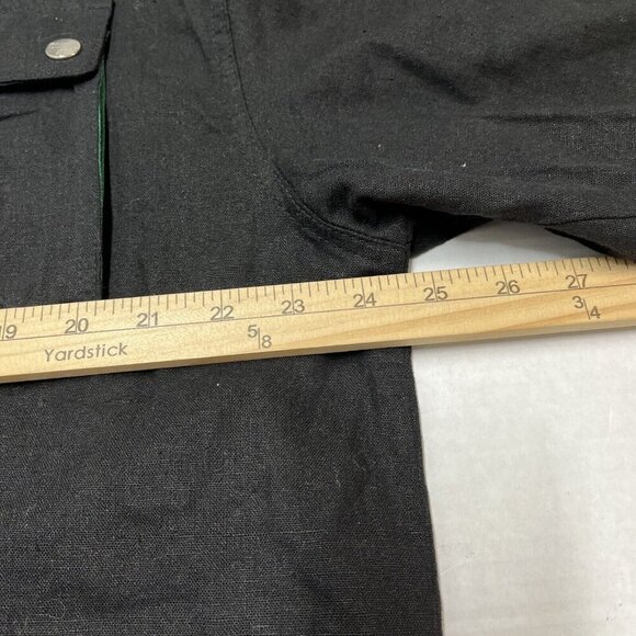 Z‎ Brand Cargo Short Shirt Set Mens 2XL Black Linen Blend Button Down Streetwear - Picture 7 of 16